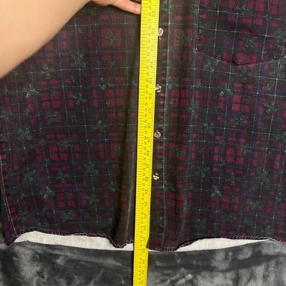 Vintage FRANK Single Pocket Long Sleeve Collard Shirt Button Down Size Medium - Picture 4 of 7